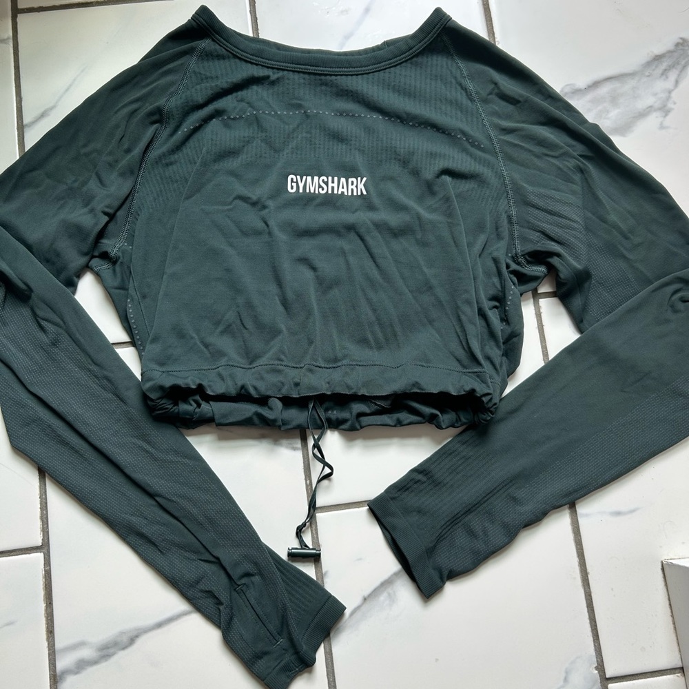 gymshark cinched crop t shirt
